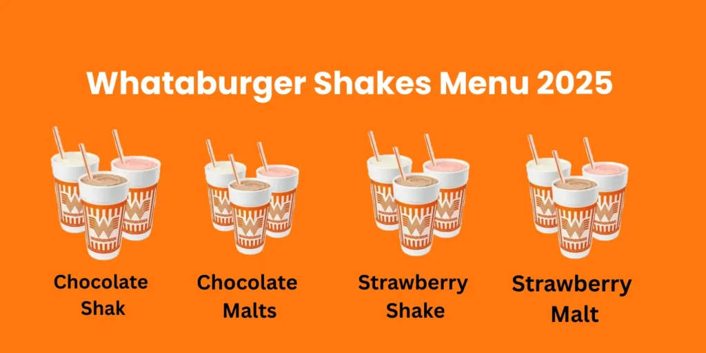 Whataburger Shakes Menu 2025